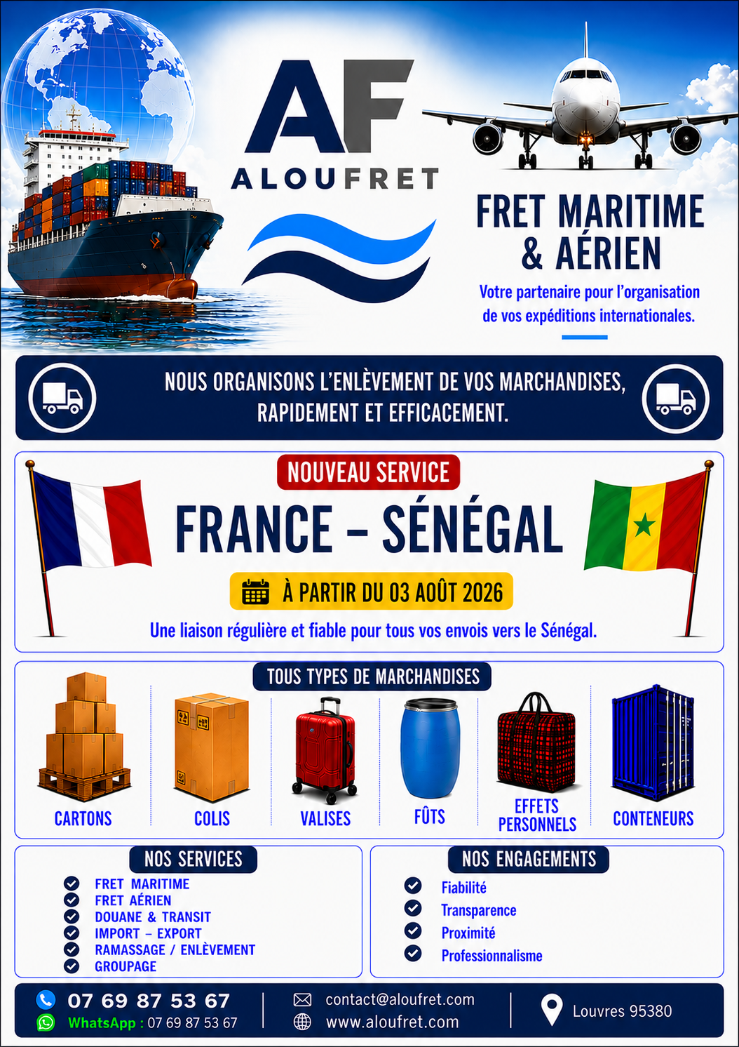 Lancement du service France – Sénégal le 03 août 2026