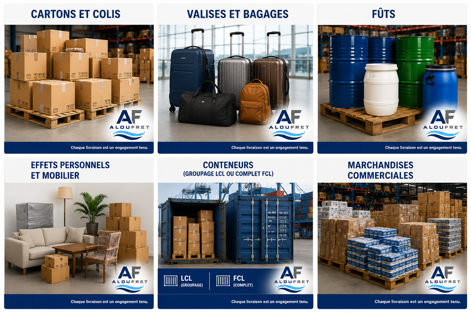 Marchandises acceptées